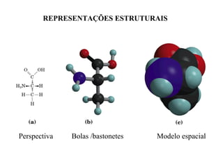 REPRESENTAÇÕES ESTRUTURAIS




Perspectiva   Bolas /bastonetes   Modelo espacial
 