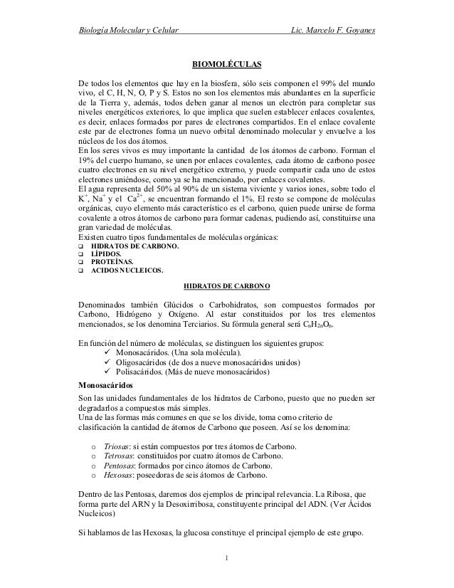 Biomol culas
