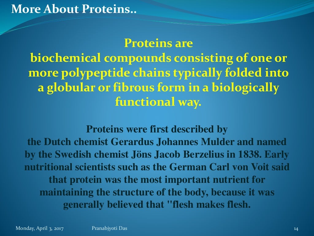 Protein as a Biomolecule