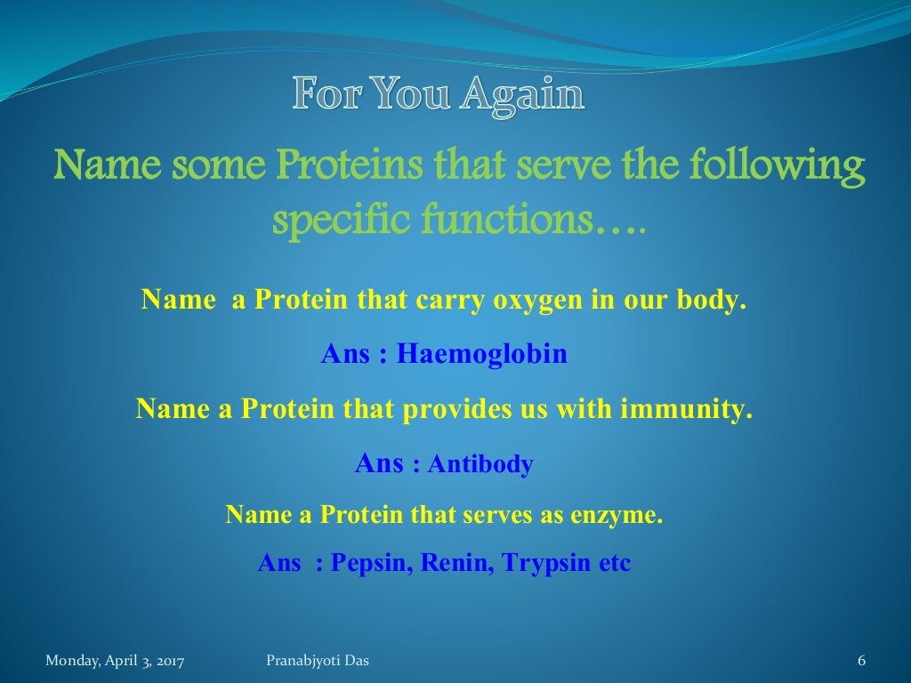 Protein as a Biomolecule