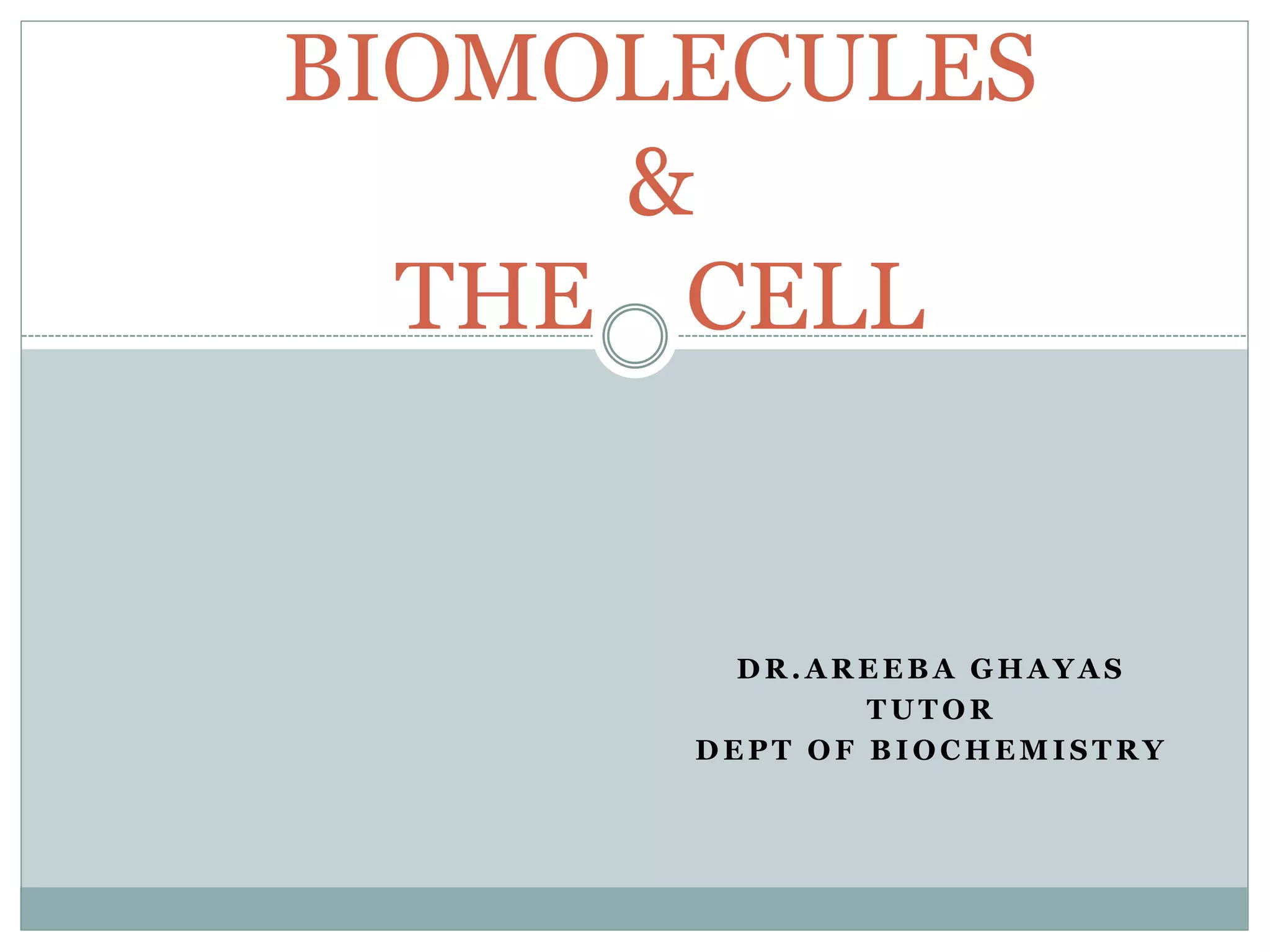 Biomolecules and the cell MEMBRANE, TRANSPORT SYSTEM PPT