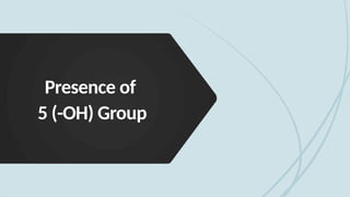 Presence of
5 (-OH) Group
 