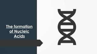 The formation
of Nucleic
Acids
 
