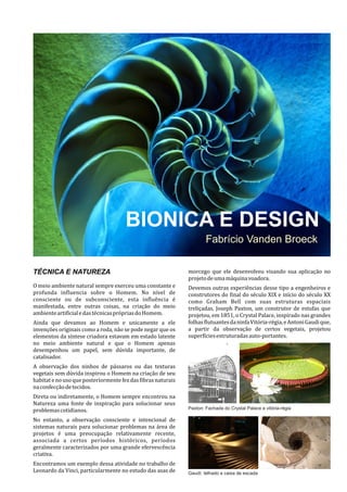 Bionica e design   vanden broeck
