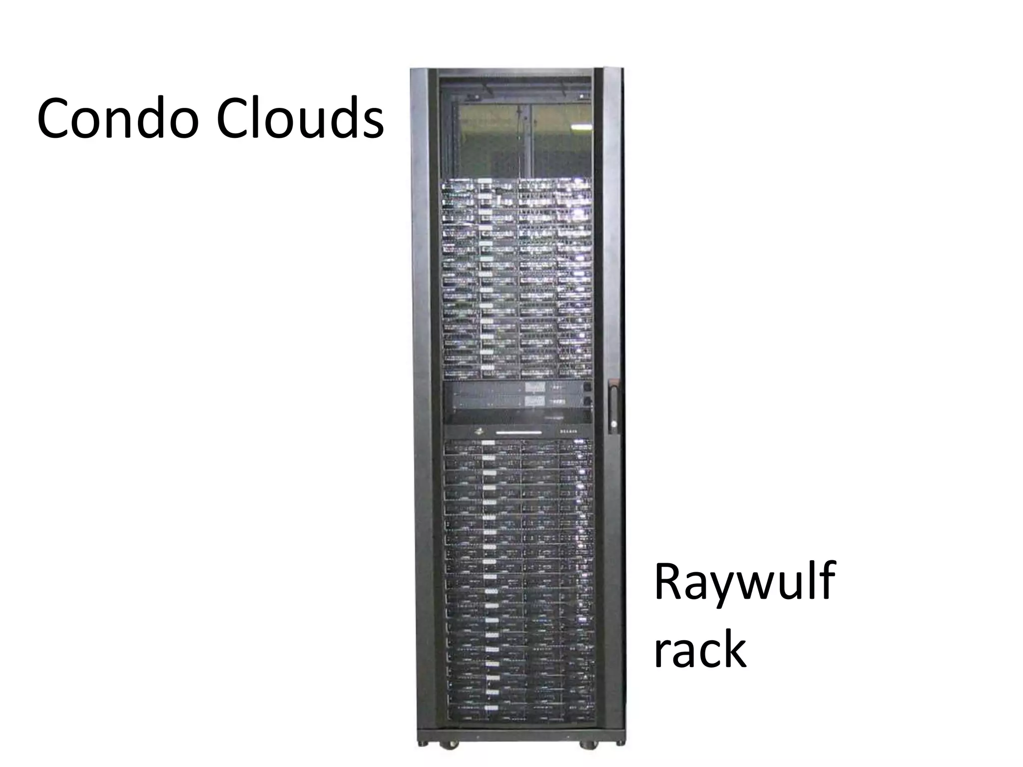 Open Cloud Consortium PerspectiveVendor neutralOpen, interoperable architectureExperiment at scaleOperate infrastructure at the scale of a small data centerLong term point of view (think like a library not cloud service provider)Think public, private & hybrid clouds