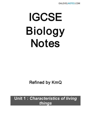 Bio Gk Notes Bio_Notes(0)-3.pdf o and alevel notes on all topics | PDF