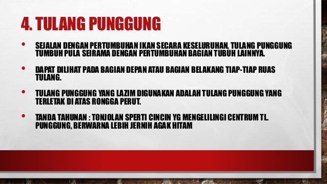 Biologi Perikanan Penentuan Umur Ikan