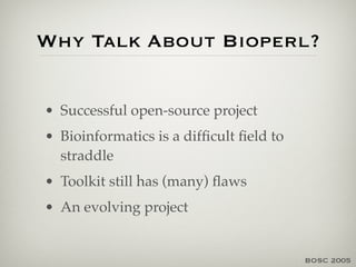 BioPerl: Developming Open Source Software | PDF