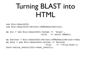 BioPerl: The evolution of a Bioinformatics Toolkit