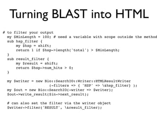 BioPerl: The evolution of a Bioinformatics Toolkit