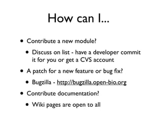 BioPerl: The evolution of a Bioinformatics Toolkit