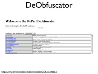 BioPerl: The evolution of a Bioinformatics Toolkit