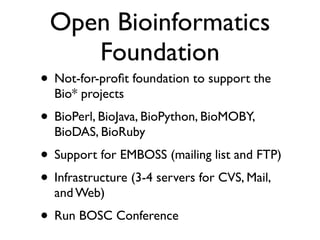 BioPerl: The evolution of a Bioinformatics Toolkit