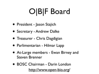 BioPerl: The evolution of a Bioinformatics Toolkit