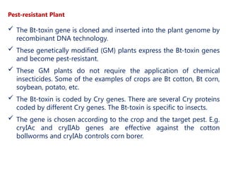 Bio pesticide - Bacillus thuringiensis PPT.pptx