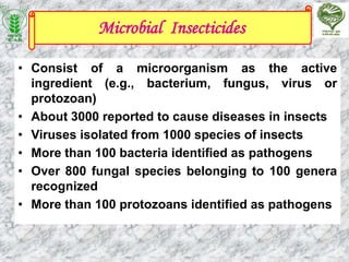 Protozoan Insecticide Biopesticides in opm | PPTX