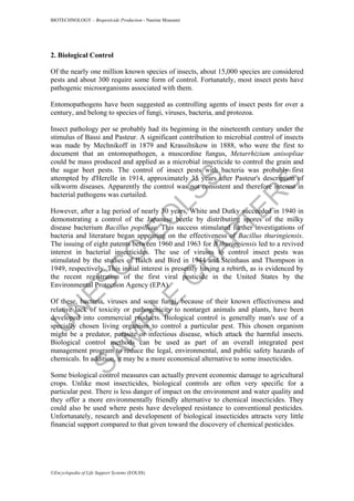 Bio pesticides production | PDF