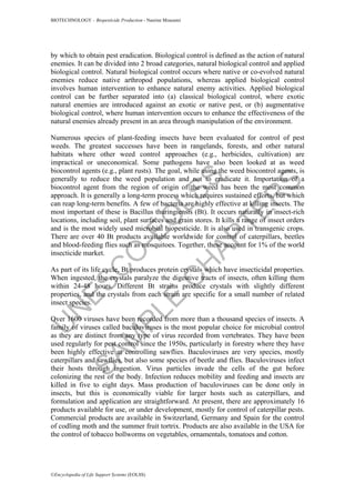 Bio pesticides production | PDF