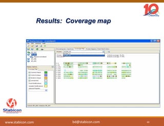 Results: Coverage map
69www.stabicon.com bd@stabicon.com
 