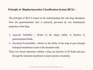 Biopharmaceutics Classification System and Methods of Permeability.pptx