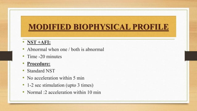 Biophysical profile