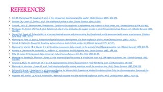 REFERENCES
• Kim SY, Khandelwal M, Gaughan JP, et al. Is the intrapartum biophysical profile useful? Obstet Gynecol 2003; 102:471.
• Sassoon DA, Castro LC, Davis JL, et al. The biophysical profile in labor. Obstet Gynecol 1990; 76:360.
• Cohn HE, Sacks EJ, Heymann MA, Rudolph AM. Cardiovascular responses to hypoxemia and acidemia in fetal lambs. Am J Obstet Gynecol 1974; 120:817.
• Nicolaides KH, Peters MT, Vyas S, et al. Relation of rate of urine production to oxygen tension in small-for-gestational-age fetuses. Am J Obstet Gynecol 1990;
162:387.
• Sherer DM, Dayal AK, Schwartz BM, et al. Acute oligohydramnios and deteriorating fetal biophysical profile associated with severe preeclampsia. J Matern
Fetal Med 1999; 8:193.
• Manning FA, Platt LD, Sipos L. Antepartum fetal evaluation: development of a fetal biophysical profile. Am J Obstet Gynecol 1980; 136:787.
• Patrick JE, Dalton KJ, Dawes GS. Breathing patterns before death in fetal lambs. Am J Obstet Gynecol 1976; 125:73.
• Manning FA, Martin CB Jr, Murata Y, et al. Breathing movements before death in the primate fetus (Macaca mulatta). Am J Obstet Gynecol 1979; 135:71.
• Romero R, Chervenak FA, Berkowitz RL, Hobbins JC. Intrauterine fetal tachypnea. Am J Obstet Gynecol 1982; 144:356.
• Pillai M, James D. Behavioural states in normal mature human fetuses. Arch Dis Child 1990; 65:39.
• Manning FA, Baskett TF, Morrison I, Lange I. Fetal biophysical profile scoring: a prospective study in 1,184 high-risk patients. Am J Obstet Gynecol 1981;
140:289.
• Simpson L, Khati NJ, Deshmukh SP, et al. ACR Appropriateness Criteria Assessment of Fetal Well-Being. J Am Coll Radiol 2016; 13:1483.
• Manning FA, Morrison I, Lange IR, et al. Fetal biophysical profile scoring: selective use of the nonstress test. Am J Obstet Gynecol 1987; 156:709.
• Zafman KB, Bruck E, Rebarber A, et al. Antenatal Testing for Women With Preexisting Medical Conditions Using Only the Ultrasonographic Portion of the
Biophysical Profile. Obstet Gynecol 2018; 132:1033.
• Nageotte MP, Towers CV, Asrat T, Freeman RK. Perinatal outcome with the modified biophysical profile. Am J Obstet Gynecol 1994; 170:1672.
 