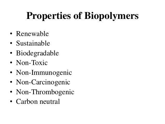 Biopolymer lecture 1