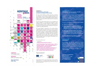 EUROTEX ID.                                                                                      THE CONFERENCE
A Multidisciplinary collaboration                                                                HERITAGE@work. Archives, Education, Creativity,
to enhance the EURopean TEXtile IDentity.                                                        Production: Sinergies and Experiences

The aim of the Eurotex ID project has been to harness                                            The aim of the closing conference of the Eurotex ID project
the potential of the archives of European museums and                                            is to examine the ways in which historic archives can be
documentation centres by working together with fashion and                                       exploited in the creation of contemporary fashions and
design schools in order to create highly innovative clothing,                                    designs and to assess the added value brought to fashion
textiles and accessories with the added value of a conspicuous                                   design when collaboration between young designers and
cultural content.                                                                                textile companies is seen as a creative resource for the
                                                                                                 development of new collections.
The two year project [2008-2010] has thus developed and
tested a platform to encourage young designers to draw                                           The work of the conference is divided into three sessions:
inspiration from the textile heritage of various museums
                                                                                                    Overview of project results
and documentation centres in Europe and consequently to
reinterpret and revitalize the styles and patterns of the past in                                   Enhancement of the heritage and archives of
a modern and highly original key.                                                                   textile companies as a source of inspiration for new
                                                                                                    collections: the session will see the participation
The young designers’ involvement in the project activities
                                                                                                    of various leading fashion and design companies
commenced with the study of various 19th and 20th century
textiles samples conserved in the museums participating in                                          Young people and world of fashion: from training
the project by means of a textile database, following which                                         to production: the session will see the presentation
they were encouraged to develop furnishing and fashion                                              of several important fashion design and creativity-
designs. Opportunities for exchanging ideas and experiences                                         oriented initiatives and opportunities for young people
were provided by four study visits in which the young
designers were able to transform their projects into real and                                    The official programme of the conference is available at:
proper prototypes ready to be brought to the attention of an                                     www.museodeltessuto.it; www.acte.net/eurotexid/
international audience.

                                                                                                 THE EXHIBITION
The project partners are:
                                                                                                 HERITAGE@work
  COORDINATOR
                                                                                                 The exhibition will see the textiles and fashions
_ Fondazione Museo del Tessuto di Prato [IT]
                                                                                                 created by the students of Escola Profissional Cenatex
_ Centre de Documentaciò i Museu Tèxtil de Terrassa - CDMT [ES]                                  (Guimarães, PT) and Winchester School of Art (Winchester,
_ Associação CCG/ZGDV - Centro de Computação Gráfica [PT]                                        UK) presented side by side with the items from the textile
                                                                                                 heritage by which they were inspired. The exhibition will
_ Escola Profissional Cenatex Guimarães [PT]
                                                                                                 remain open to the public until conclusion of the project.
_ Winchester School of Art, University of Southampton [UK]
_ Amave - Associação de Municipios do Vale do Ave [PT]                                           MON-FRI: 10 AM-6 PM; SAT: 10 AM-2 PM; SUN: 4-7 PM.
                                                                                                 CLOSED ON THURSDAY
_ ACTE - European Textile Collectivities Association

www.acte.net/eurotexid/
info@museodeltessuto.it
                                                                                                 Information and Registration
                                                                                                 Museo del Tessuto
                                                                                                 Via Santa Chiara 24 - Prato
                                                                                                 www.museodeltessuto.it
                                                                                                 info@museodeltessuto.it
!"#$"%&' (%)*%+,,&' -.//01./2345' !+##' 6)%' 7%)7)8+#8' 9:!9:' ;<' .3=.//05' !)1)7&%+$>)?'       Tel. +39.0574.611503
,&+8"%&8' @A$%+?B' 25.52C' 1' DE>8' 7%)F&G$' E+8' H&&?' 6"?B&B' I>$E' 8"77)%$' 6%),' $E&'
9"%)7&+?' !),,>88>)?5' DE>8' G),,"?>G+$>)?' %&6#&G$8' $E&' J>&I8' )?#K' )6' $E&' +"$E)%L' +?B'
$E&' !),,>88>)?' G+??)$' H&' E&#B' %&87)?8>H#&' 6)%' +?K' "8&' IE>GE' ,+K' H&' ,+B&' )6' $E&'
>?6)%,+$>)?'G)?$+>?&B'$E&%&>?5
 