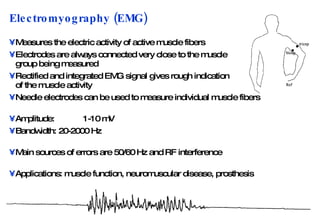 Myopotentials Biopotentials | PPT
