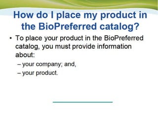 Bio Preferred for Business 