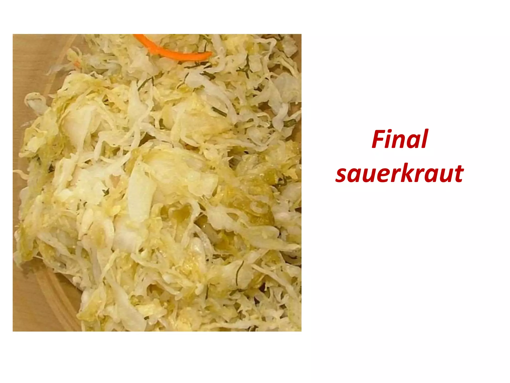 Final
sauerkraut
 