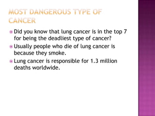 LUNG CANCER | PPTX