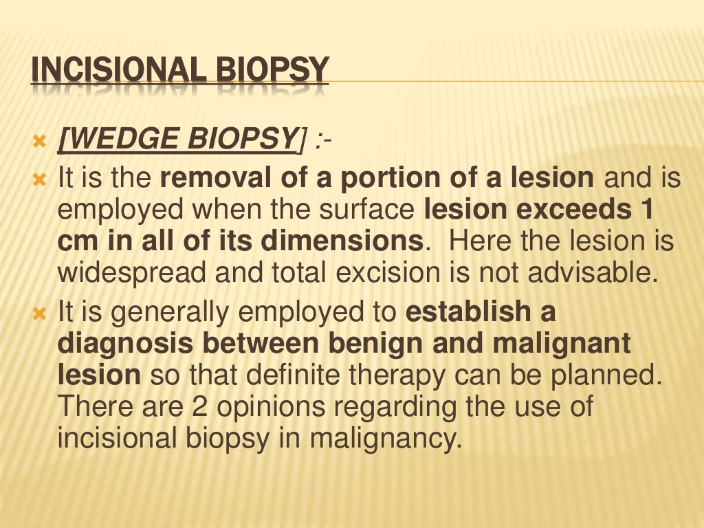Biopsy and Exfoliative Cytology