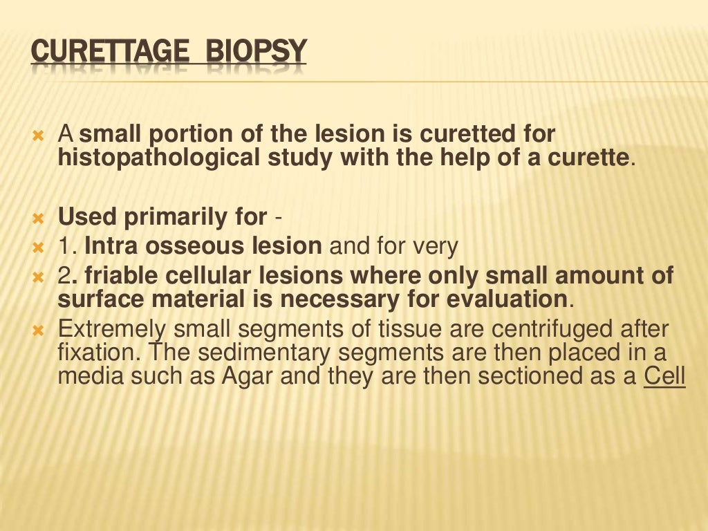 Biopsy and Exfoliative Cytology