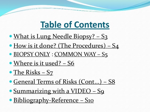 Biopsy project