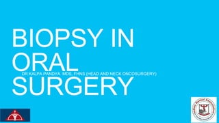 DR KALPA PANDYA MDS, FHNS (HEAD AND NECK ONCOSURGERY)
 