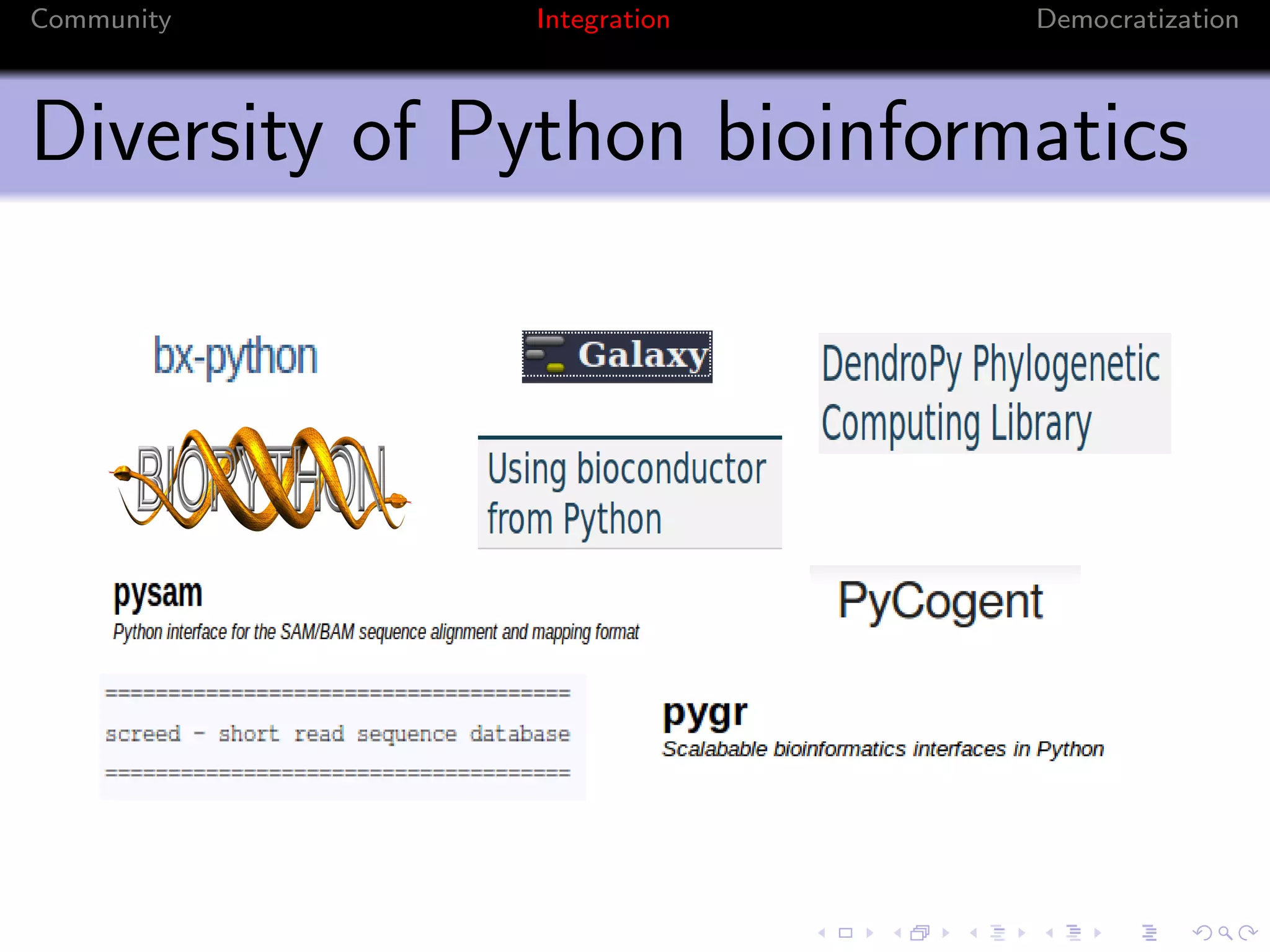 Biopython at BOSC 2010 | PPT