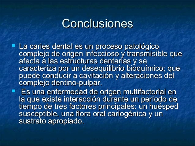 Bioquímica de la caries dental