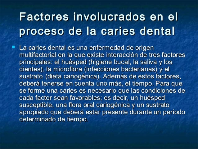 Bioquímica de la caries dental