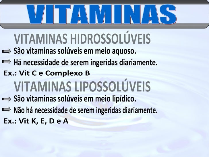 Bioquímica água, sais minerais e vitaminas Bioquímica água, sais minerais e vitaminas