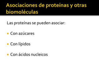 Las Glucoproteinas son moléculas formadas por
una fracción glucídica (del 5 al 40%) y una
fracción proteica unidas por enl...
