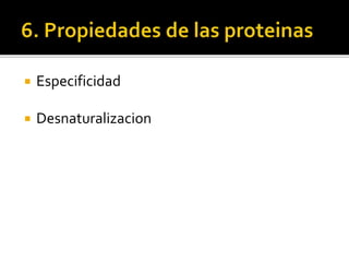 Bioquímica proteinas