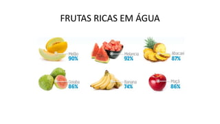 FRUTAS RICAS EM ÁGUA
 