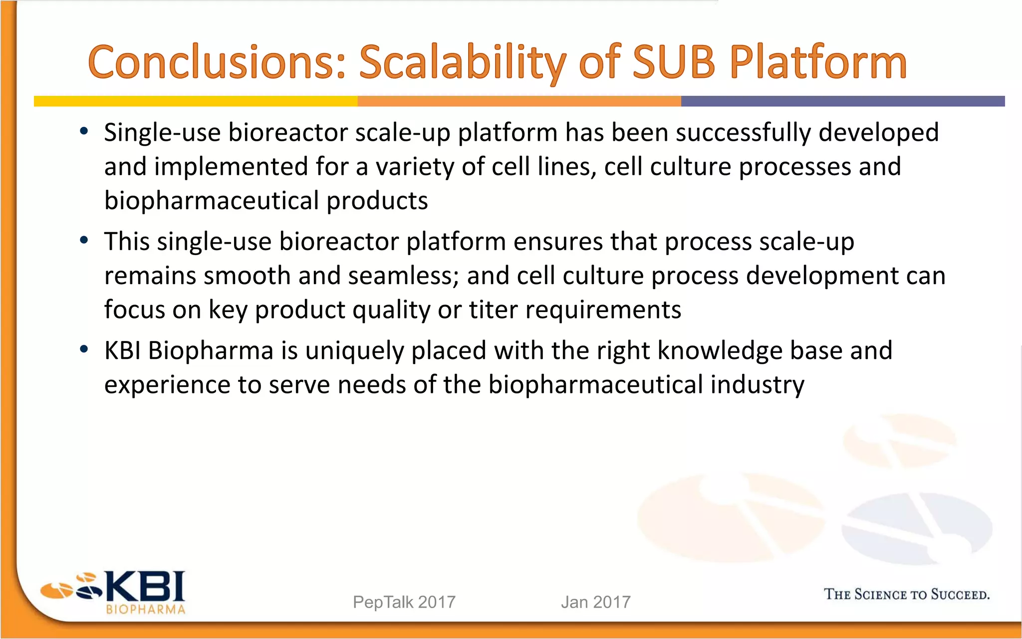 Scalability of a Single-Use Bioreactor Platform for Biopharmaceutical ...