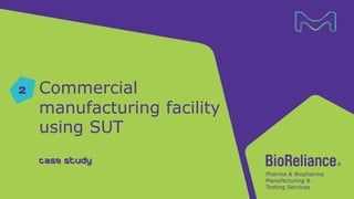 Commercial
manufacturing facility
using SUT
Case Study
2
 