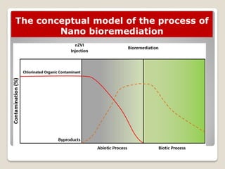 The conceptual model of the process of
Nano bioremediation
 
