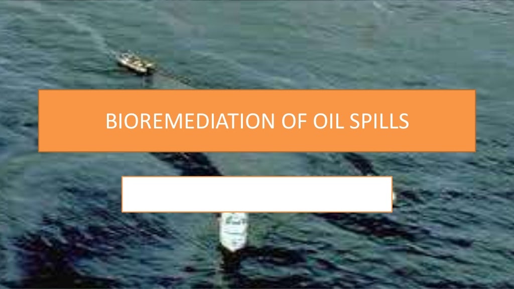 Bio remediation of Oil Spills