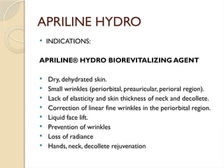 Skin aging process and his prevention by Biorevitalization | PPTX