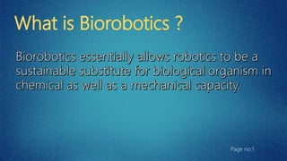 BIOROBOTICS | PPTX