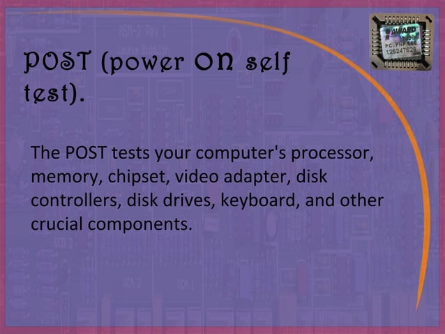 Bios ( Basic Input Output System ) | PPT